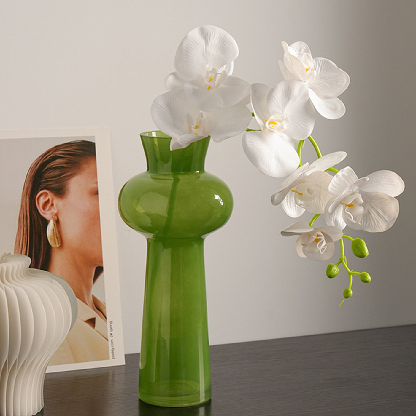 Edenne - Green Glass Vase