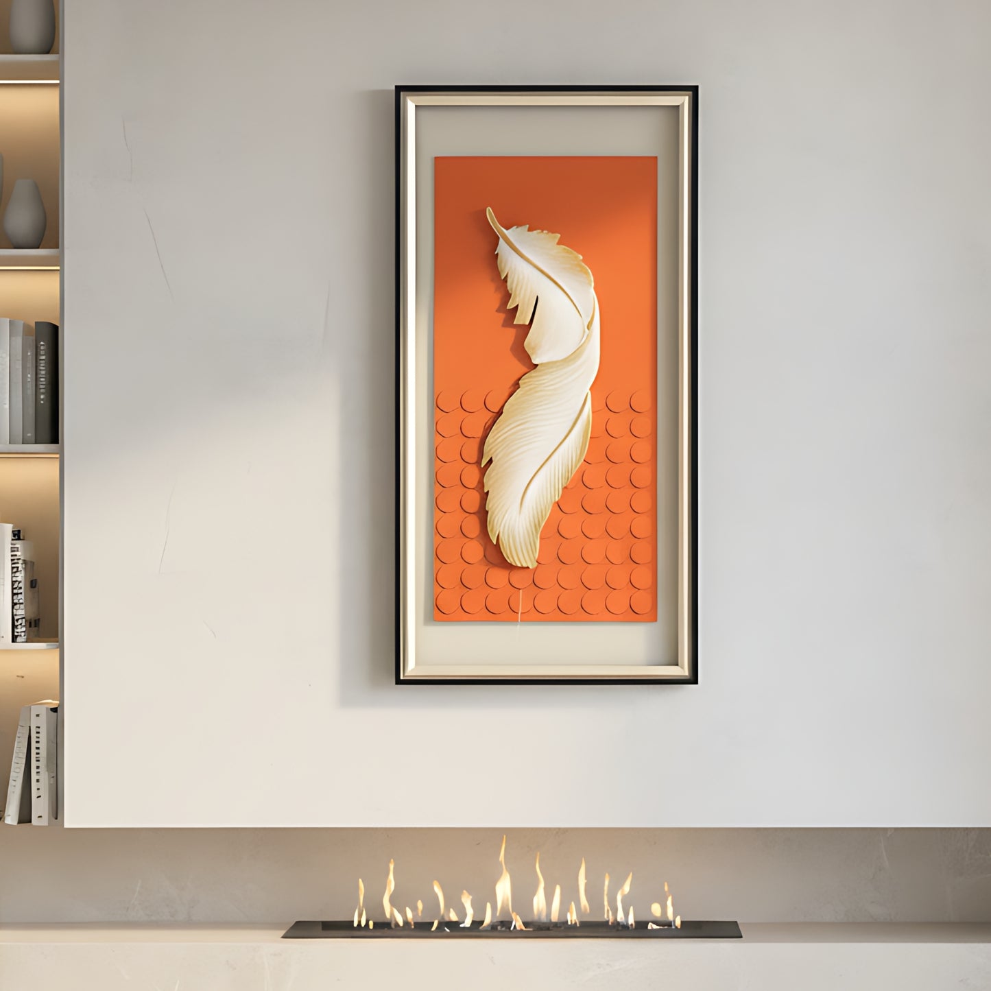 Arisé - Feather & Nature Inspired Premium Wall Art ~ 5.5 ft Tall