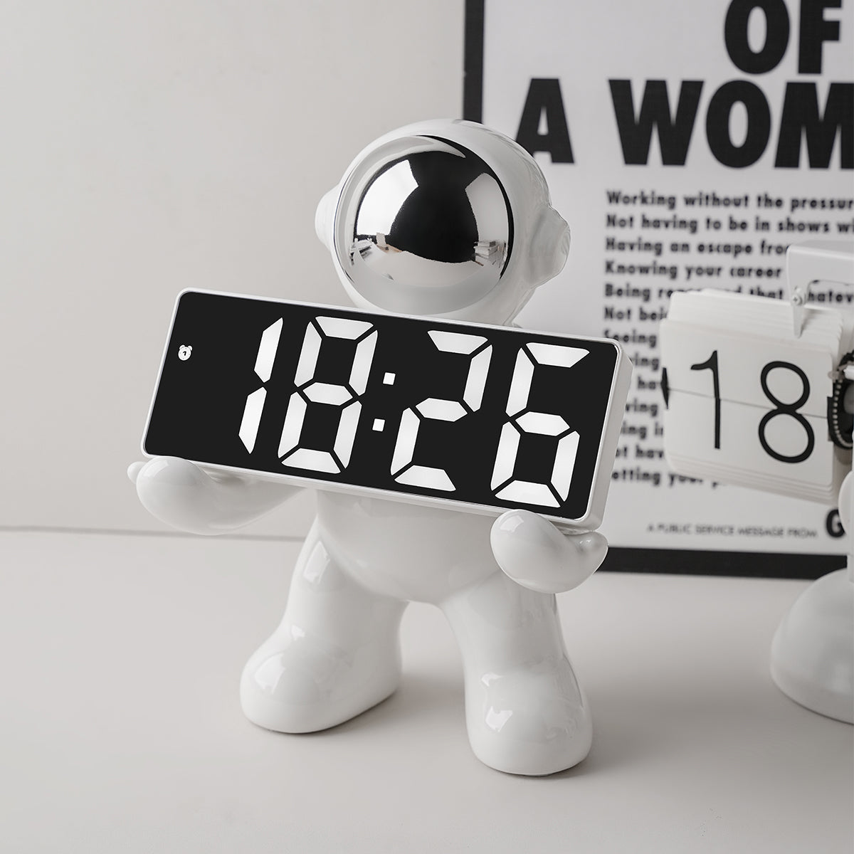 Table Clock Digi Dude - Astronaut Digital Table Clock