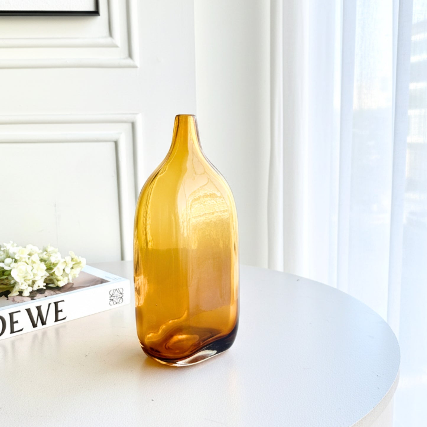 Honey - Thick Crystal Glass Vase