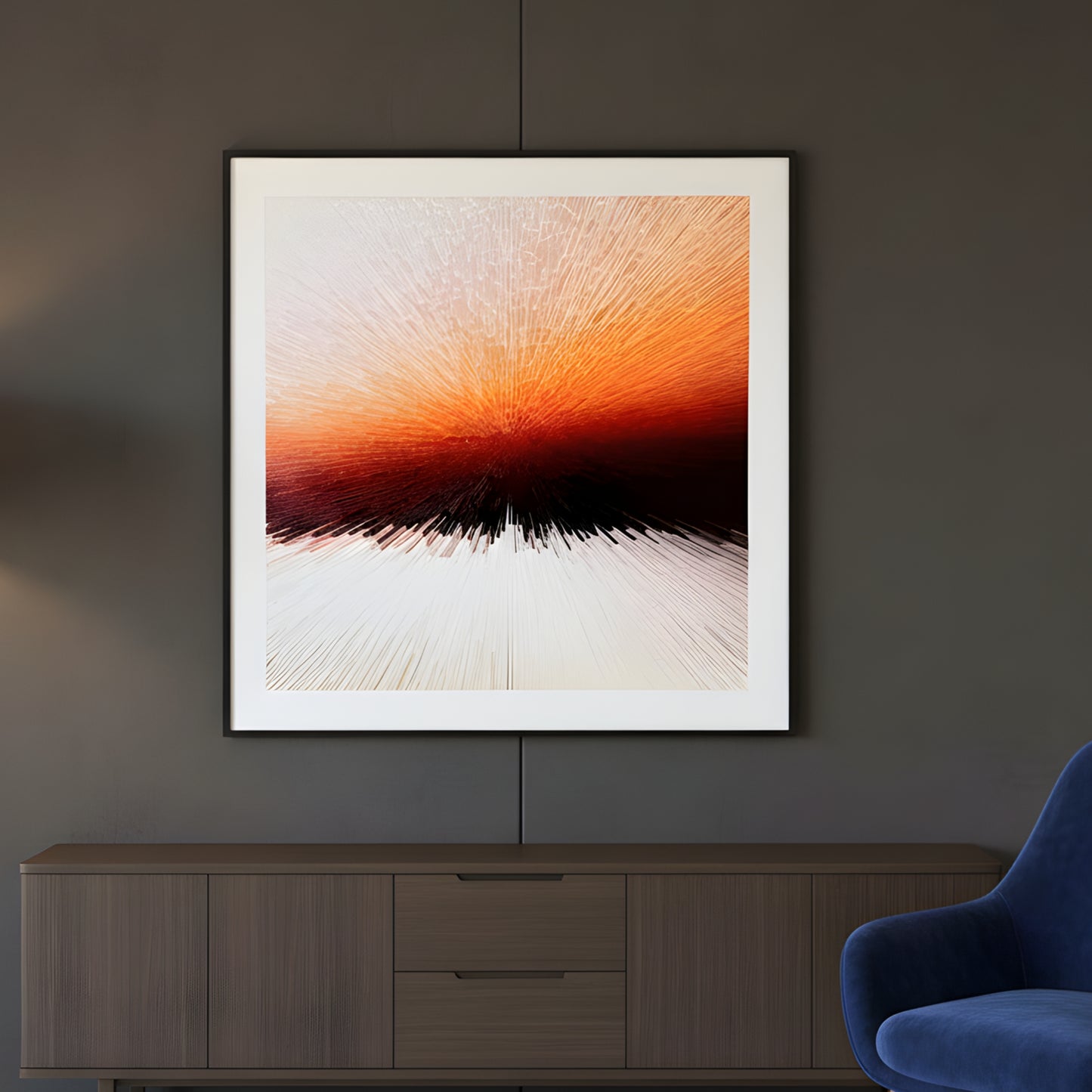 Threshold - Modern Abstract Premium UV Print Wall Art ~ 3.5 ft x 3.5 ft