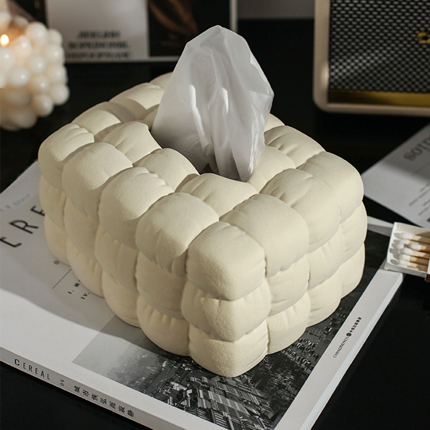 The Blissful Cloud Ceramic Tissue Box
