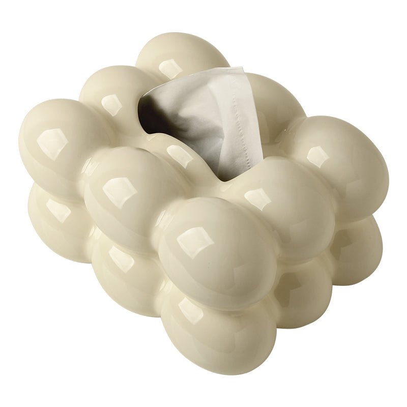 Tissue Box Bubbly Twist Ceramic Tissue Box
