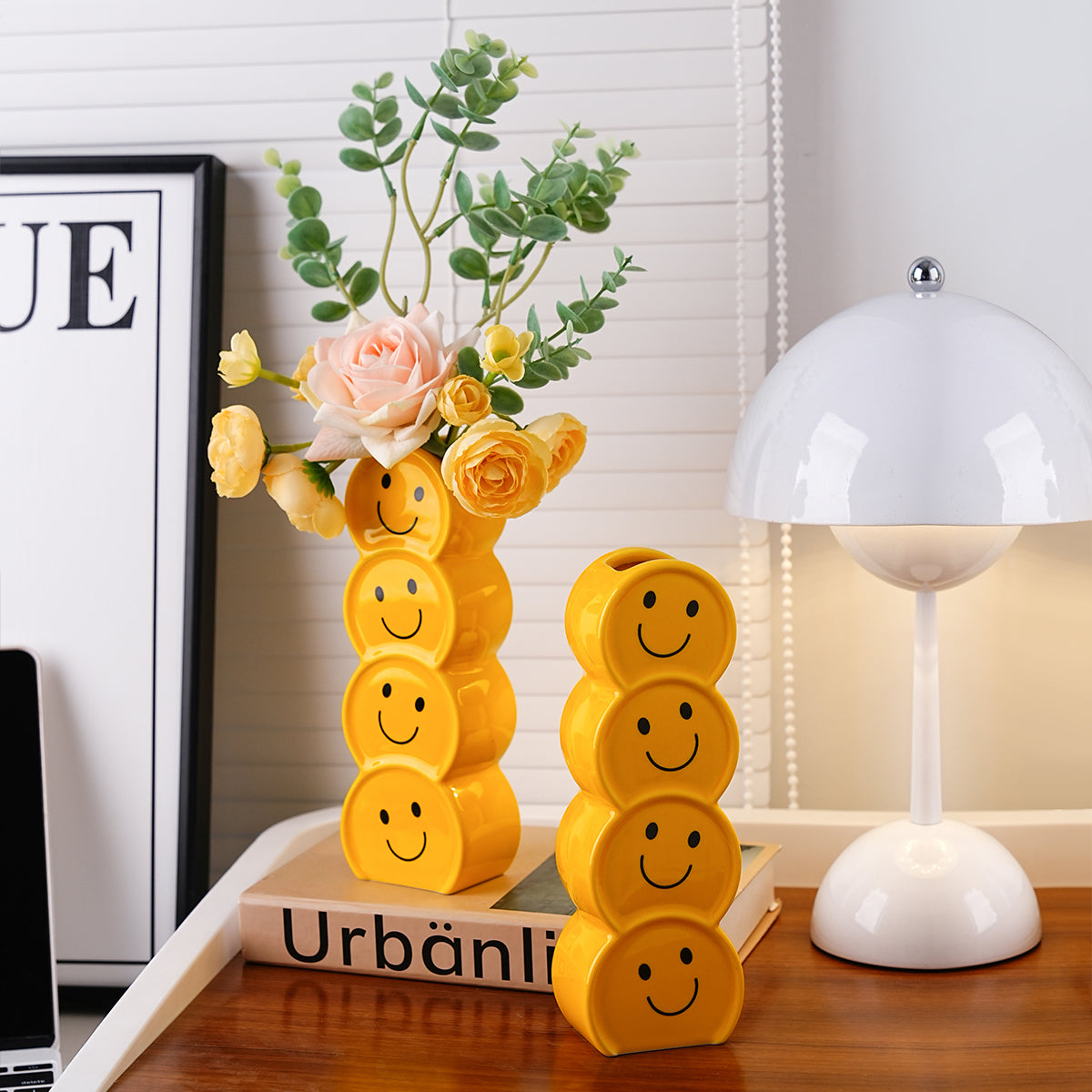 Table Vase Jolly Jumble Smiley Shaped Table Vase