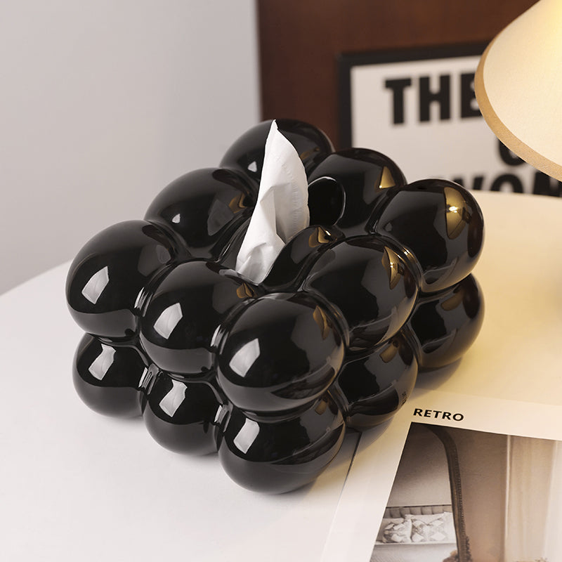 Tissue Box Bubbly Twist Ceramic Tissue Box