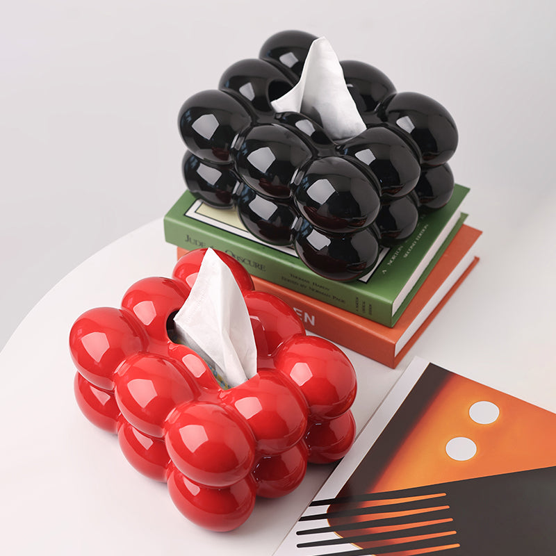 Tissue Box Bubbly Twist Ceramic Tissue Box