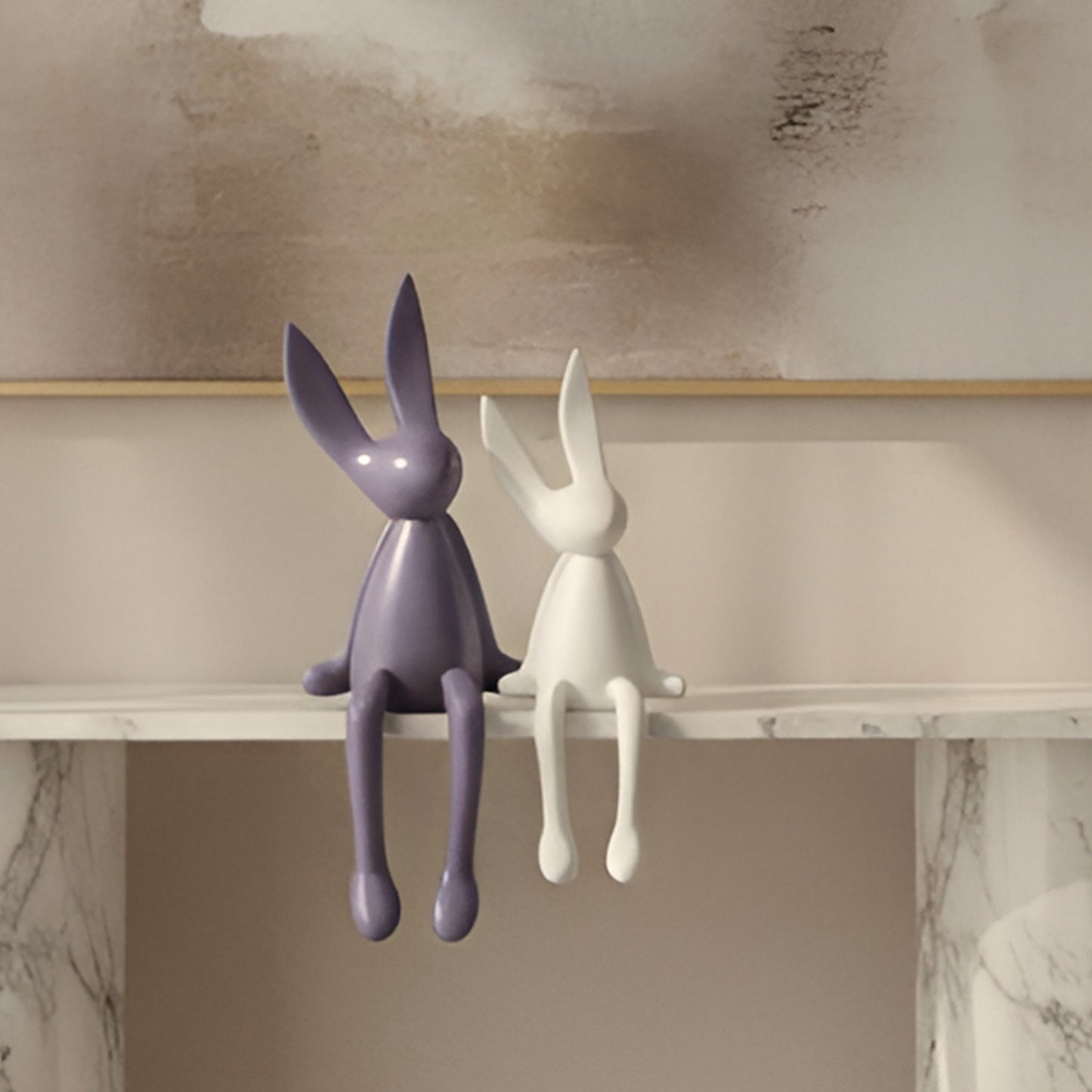 Hoppers - Ceramic Bunny Showpieces (Set of 2)