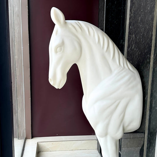 White Majesty - Horse Floor Sculpture ~ 5.5 feet Tall
