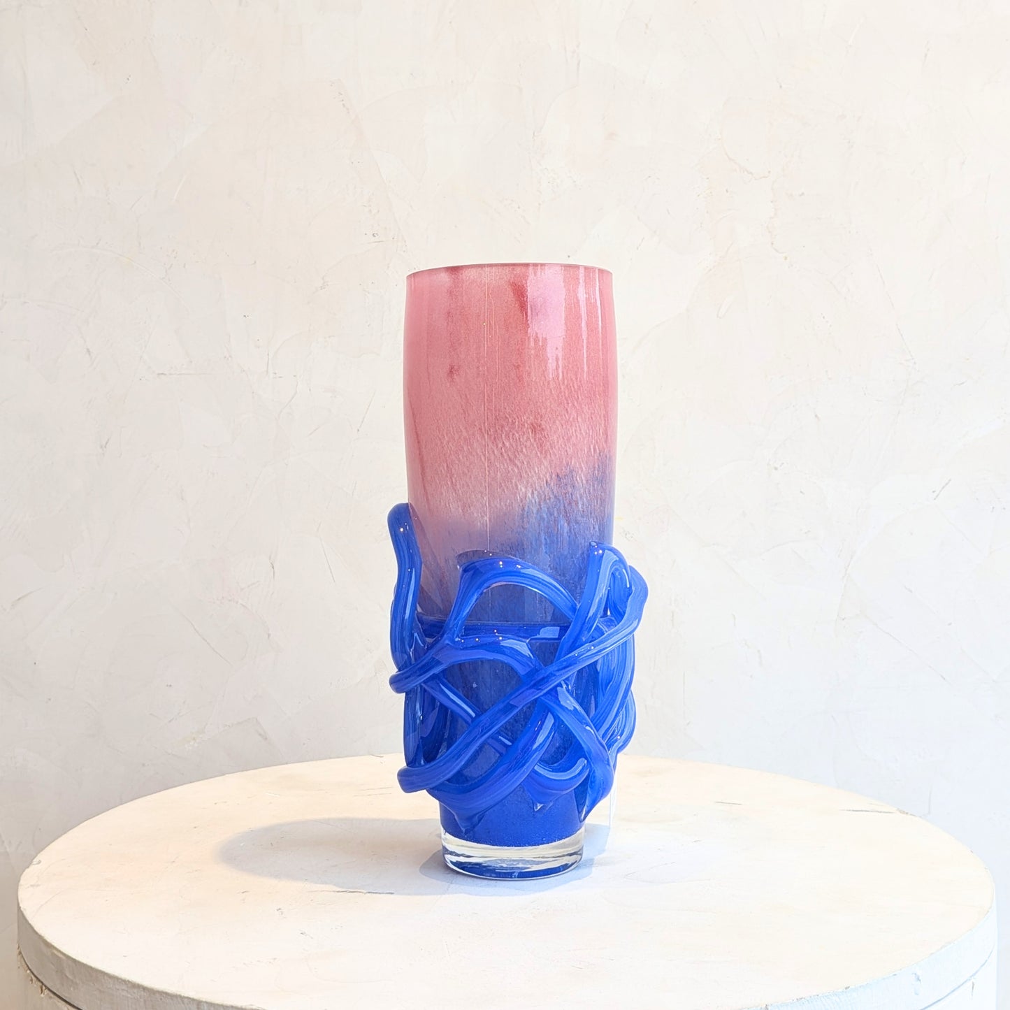 Entwine - Pink & Blue Glass Vases