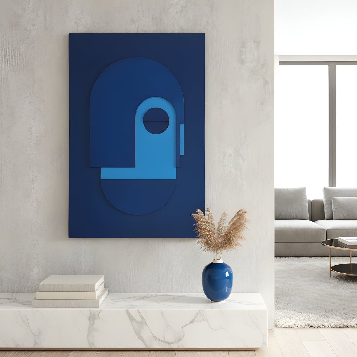 Persona - Modern Abstract Premium Wall Art ~ 3 ft x 2 ft