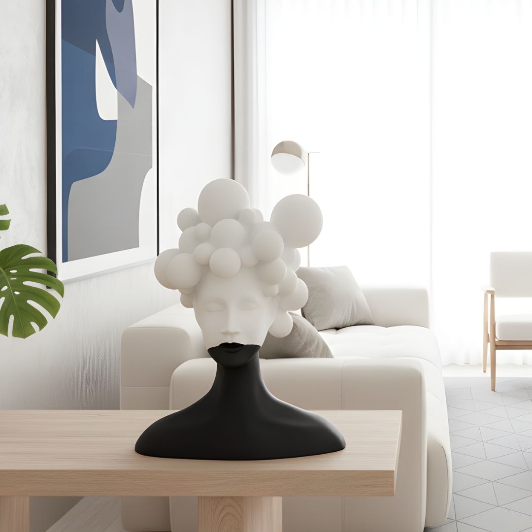 Mindscape - Modern Abstract Lady Figurine Sculpture ~ 1.5 Feet Tall