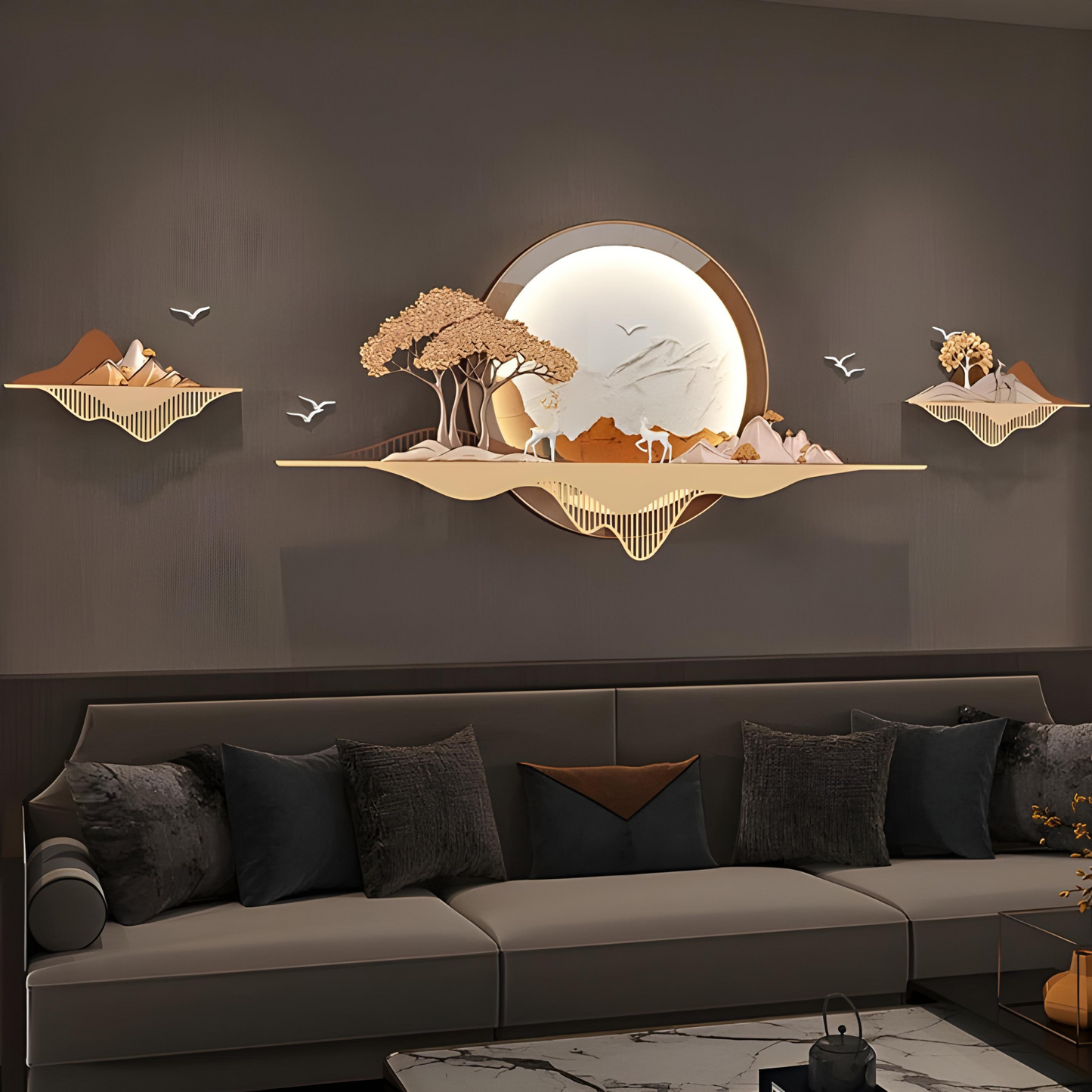 Whispers of the Meadow - Nature Themed Premium 3D Wall Art - Style 1 ~ 7 Feet Long
