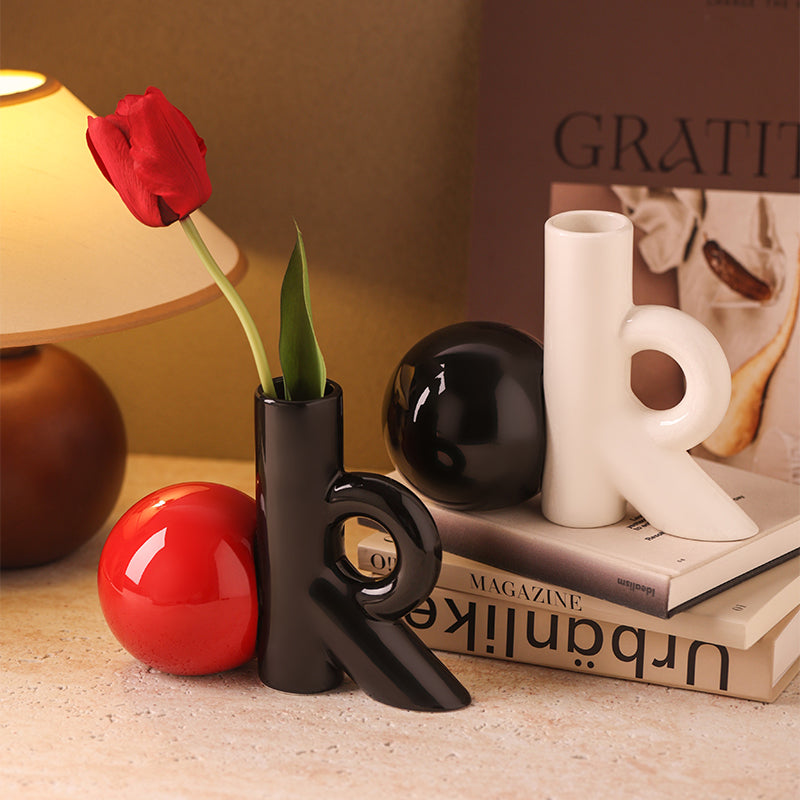 Table Vase Color Burst - Ceramic Table Vase & Showpiece