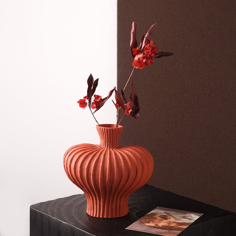 Table Vase Earthen Cradle - Ceramic Table Vase