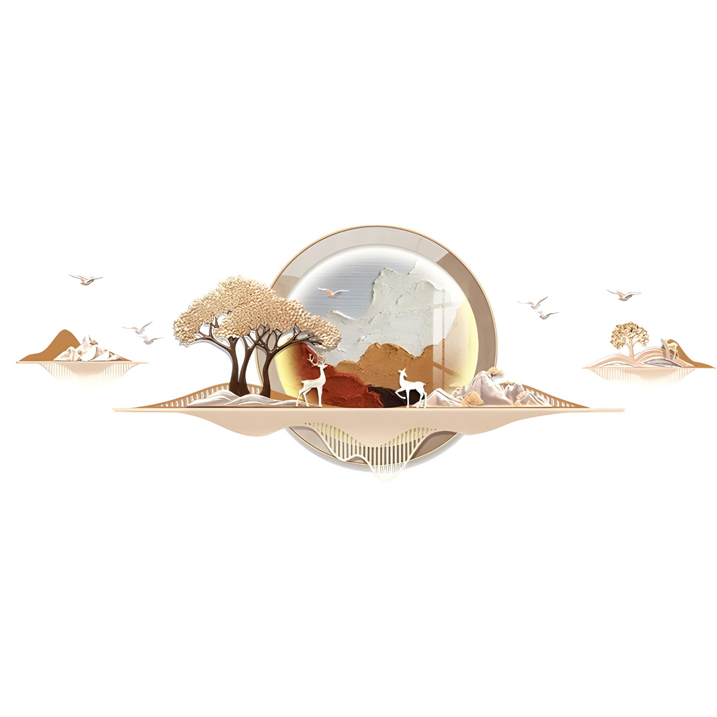 Whispers of the Meadow - Nature Themed Premium 3D Wall Art - Style 1 ~ 7 Feet Long