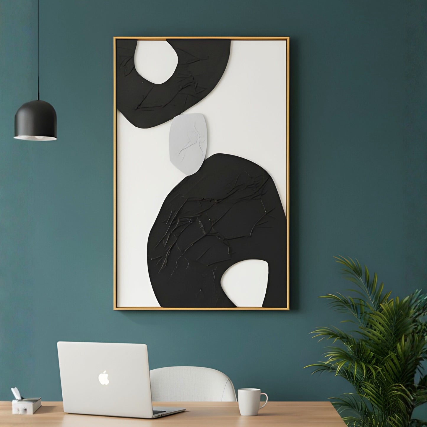 Equis - Modern Abstract Premium Wall Art ~ 4 ft x 2.5 ft