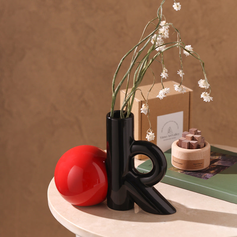 Table Vase Color Burst - Ceramic Table Vase & Showpiece