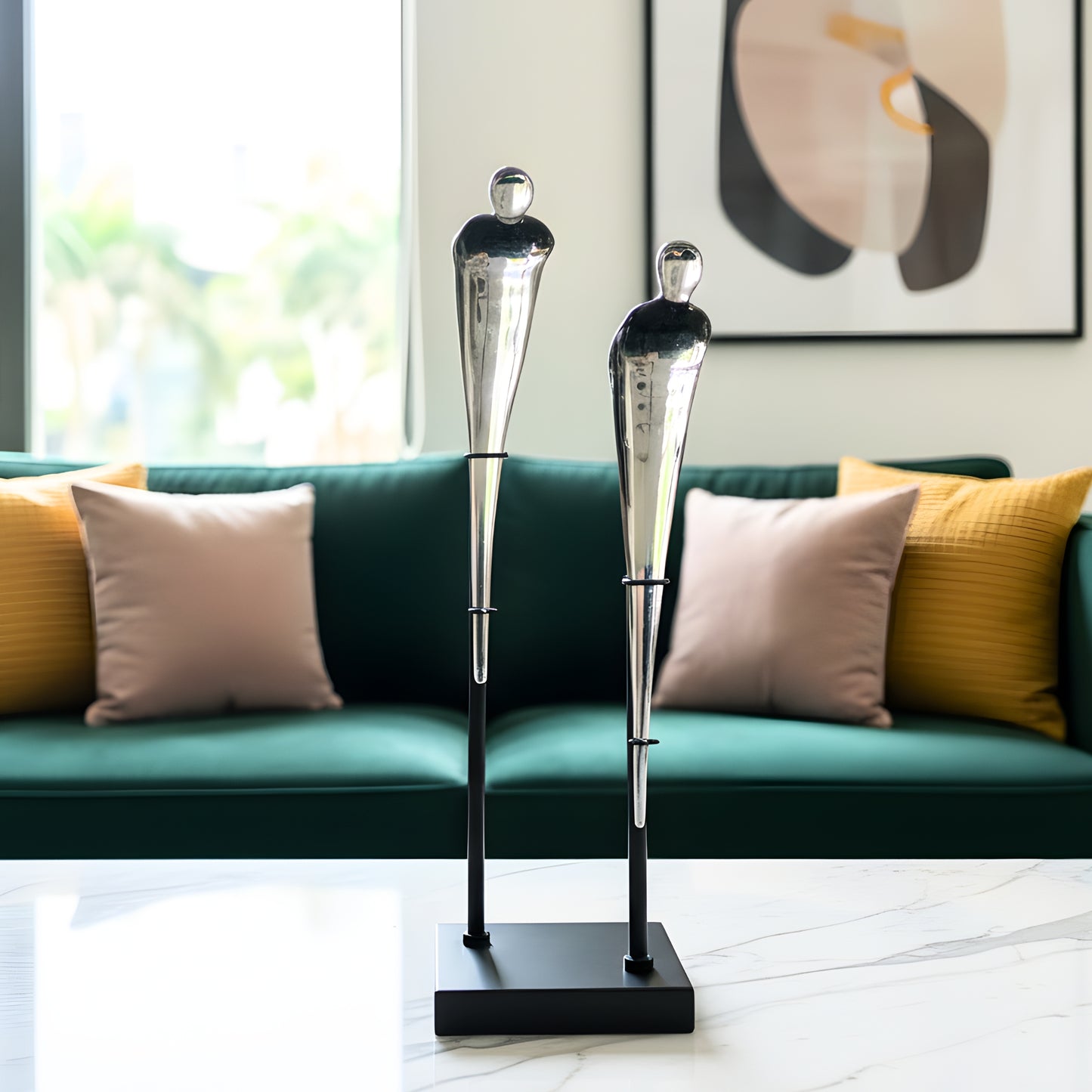 Parallel - Abstract Couple Figurine ~ 2 ft Tall