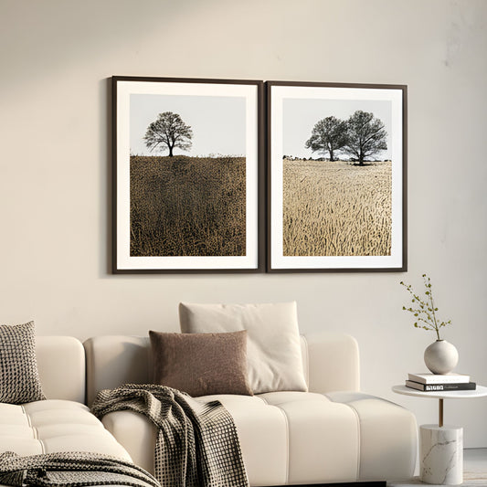 Rooted - Nature-inspired UV Canvas Print Wall Art (Set of 2) ~ 3 ft x 2 ft