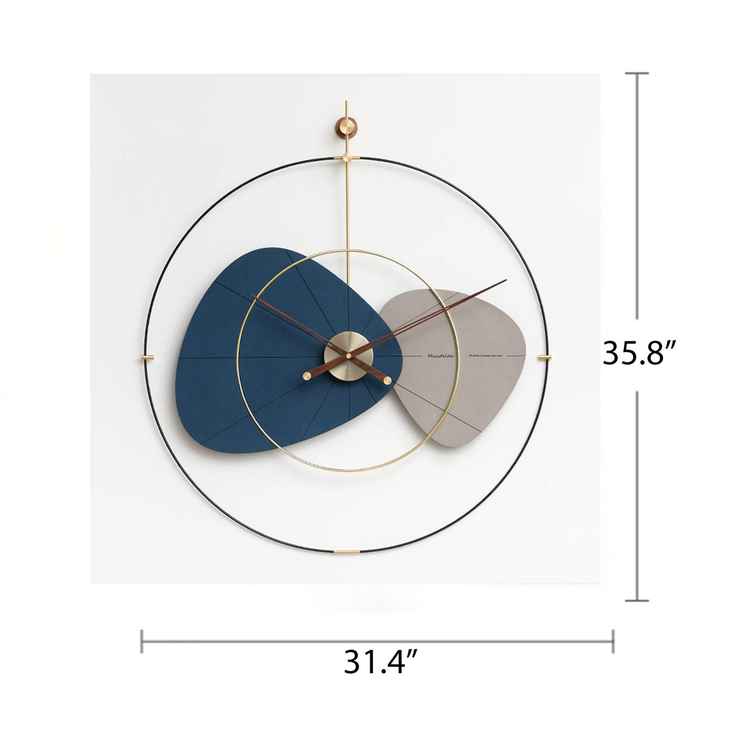 Wall Clocks An Allegory of Calm Luxe Wall Clock - Style 3