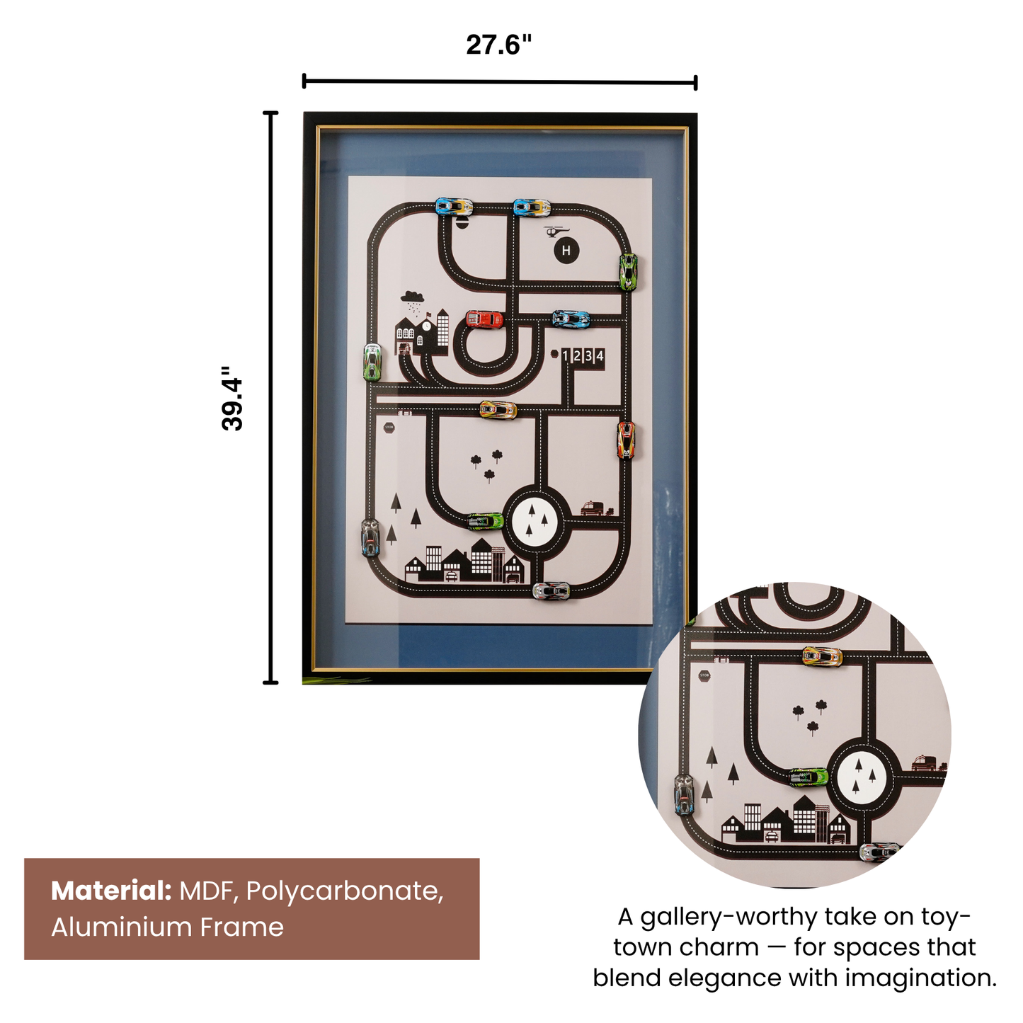 Pixel Metropolis - Video Game Inspired Framed 3D Wall Art
