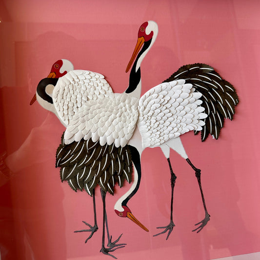 Sway – Japanese Cranes inspired Premium Wall Art