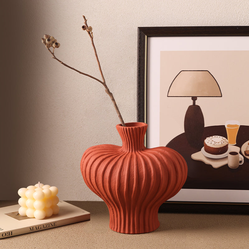 Table Vase Earthen Cradle - Ceramic Table Vase