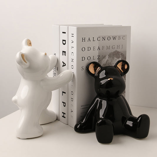 Bookend Lit & Luna - Bear Bookeneds & Showpieces (Set of 2)