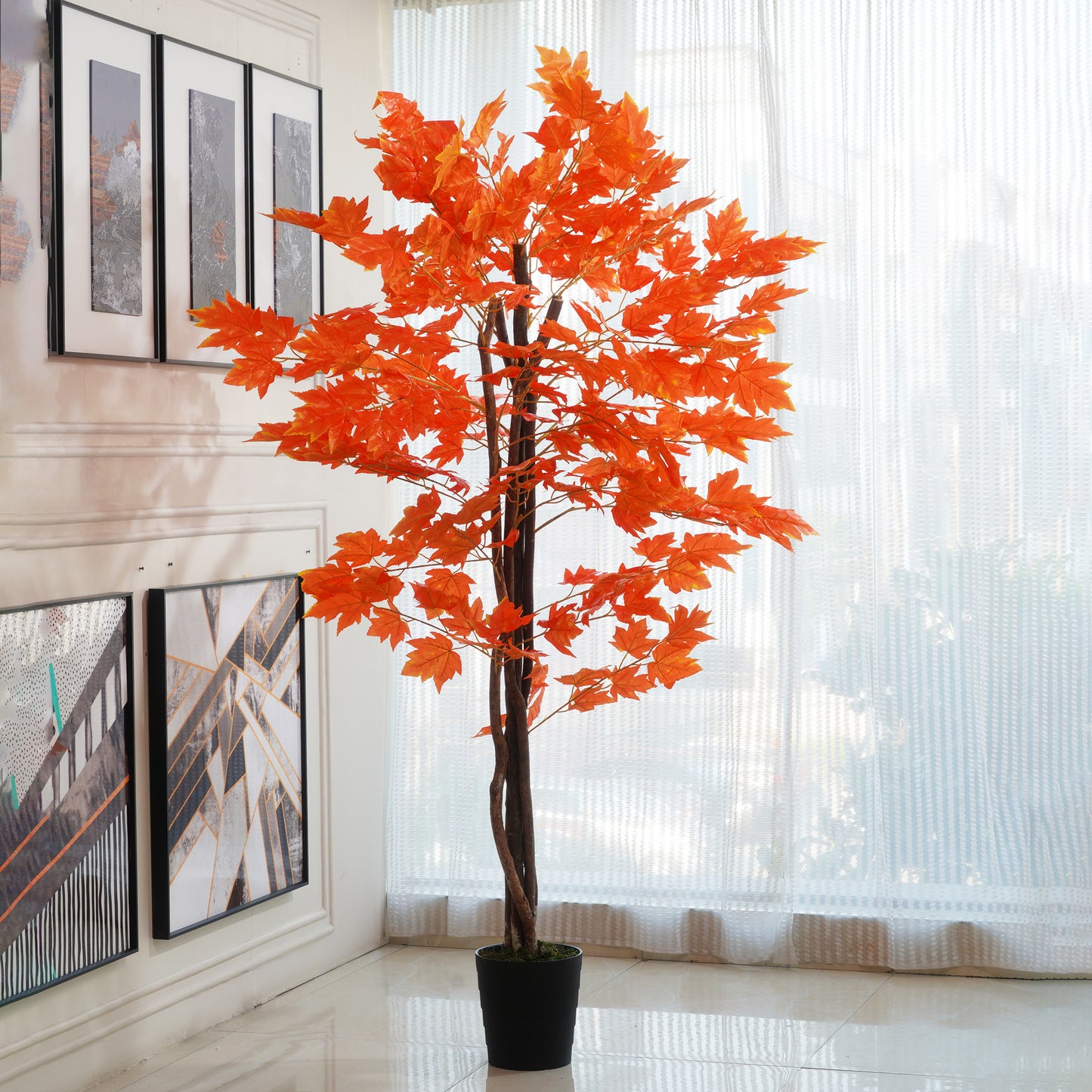 Amberfall - Artificial Maple Tree ~ 5.5 Feet Tall