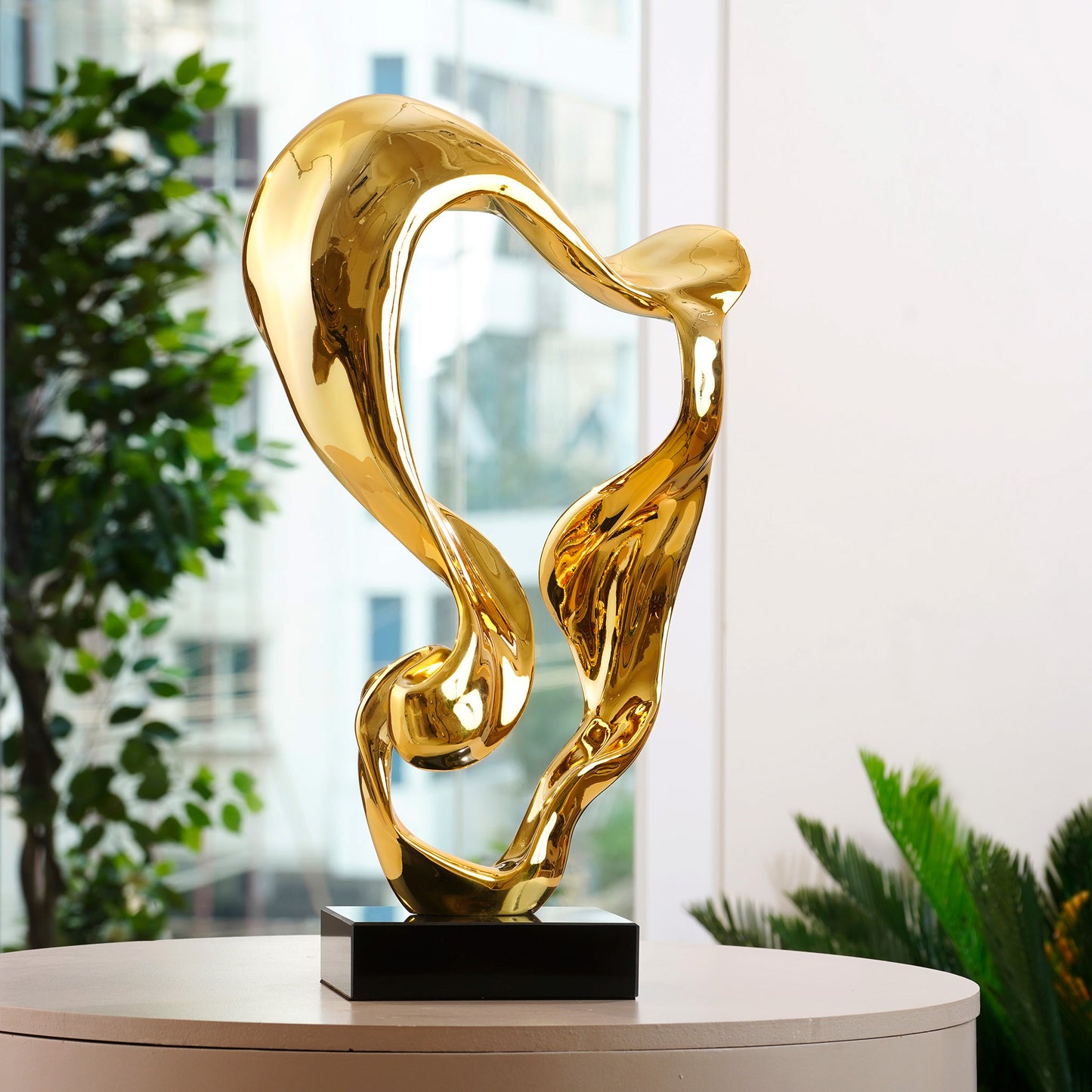 The State of Flow - Resin & Marble Abstract Sculpture ≈ 2.5 Feet Tall - Style 2