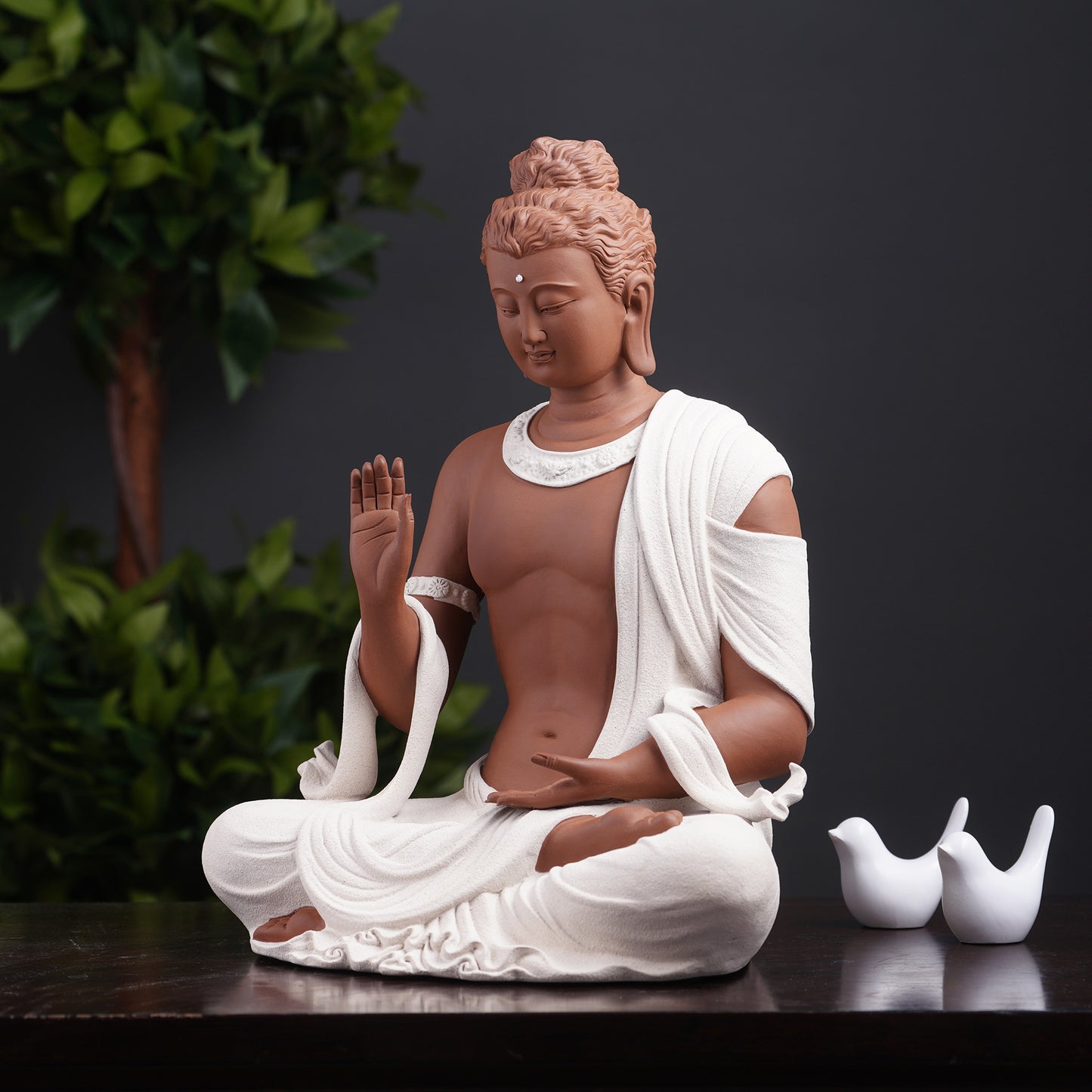 The Healing Spirit - High Porcelain Buddha Statue - 1.2 feet Tall