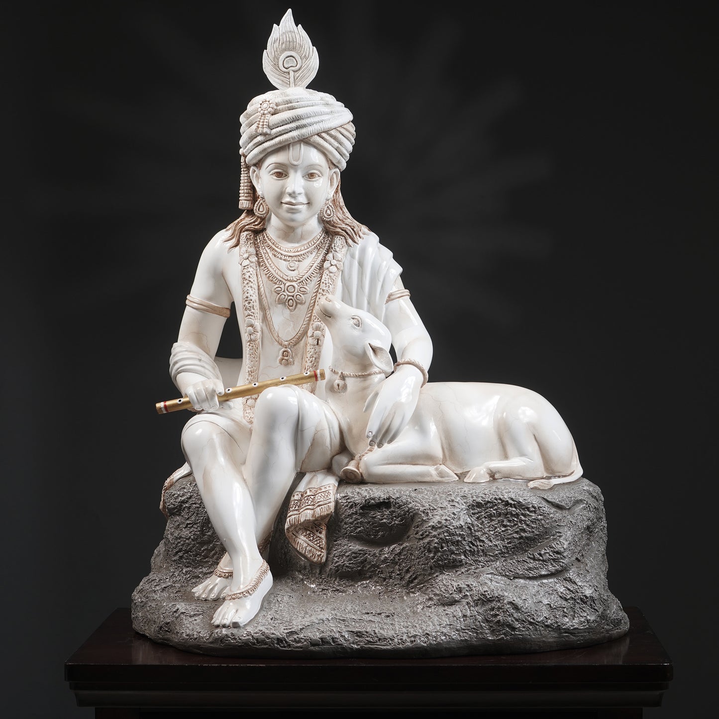 Spiritual Statues The Melodies of Vrindavan - Lord Krishna Statue ~ 3 feet