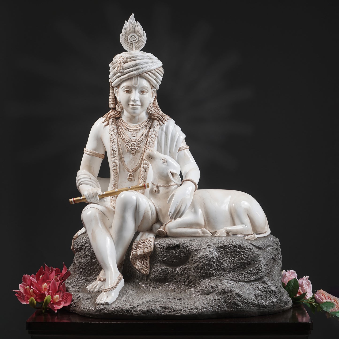 Spiritual Statues The Melodies of Vrindavan - Lord Krishna Statue ~ 3 feet