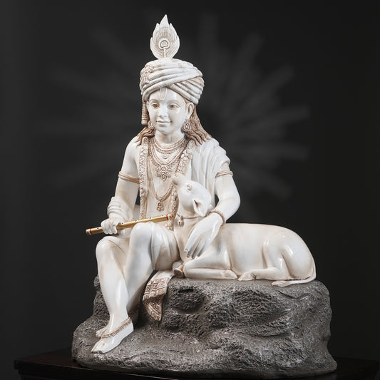 Spiritual Statues The Melodies of Vrindavan - Lord Krishna Statue ~ 3 feet