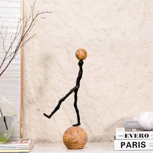 Cadence - Metal & Marble Human Figurine