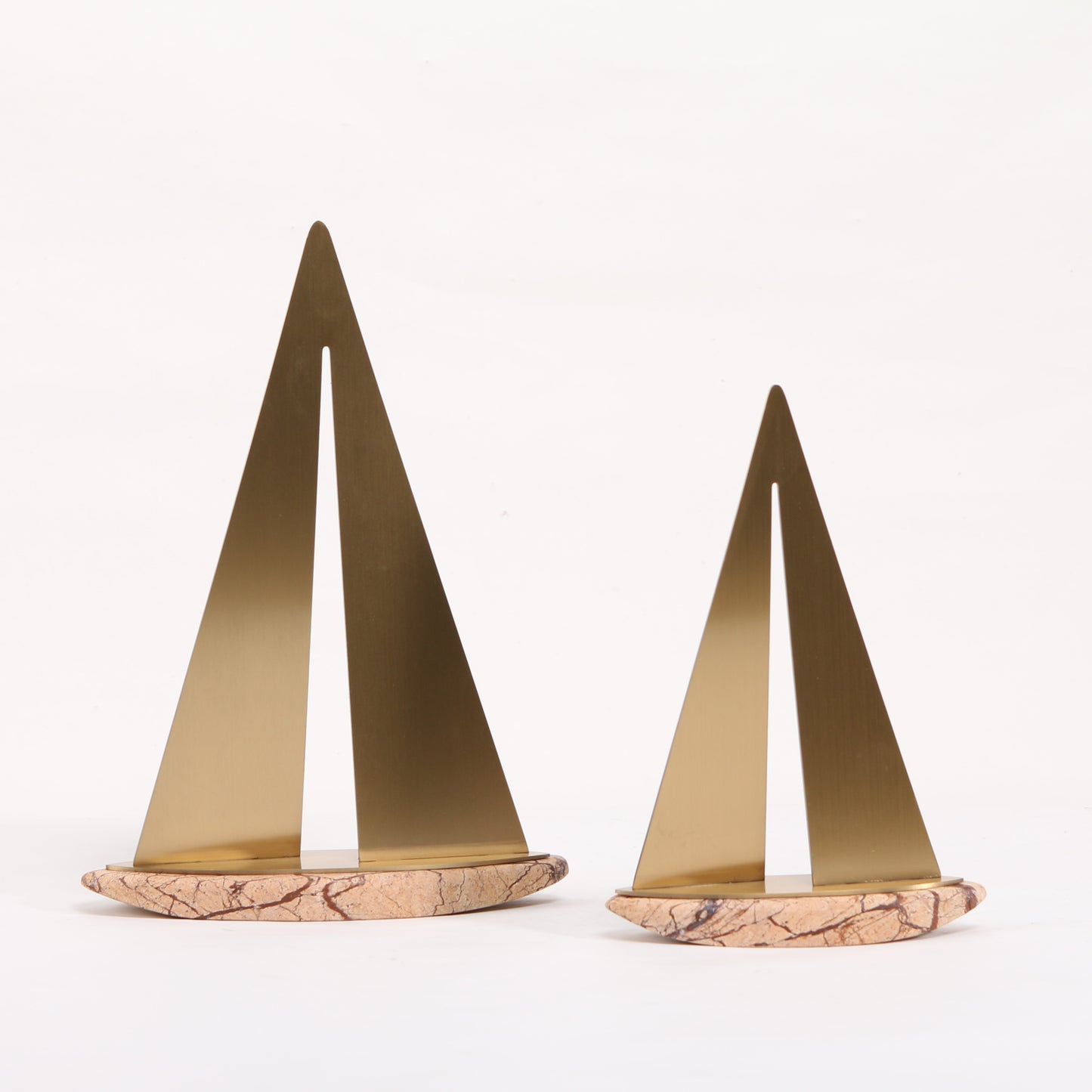Voyager - Marble & Metal Boat Showpiece