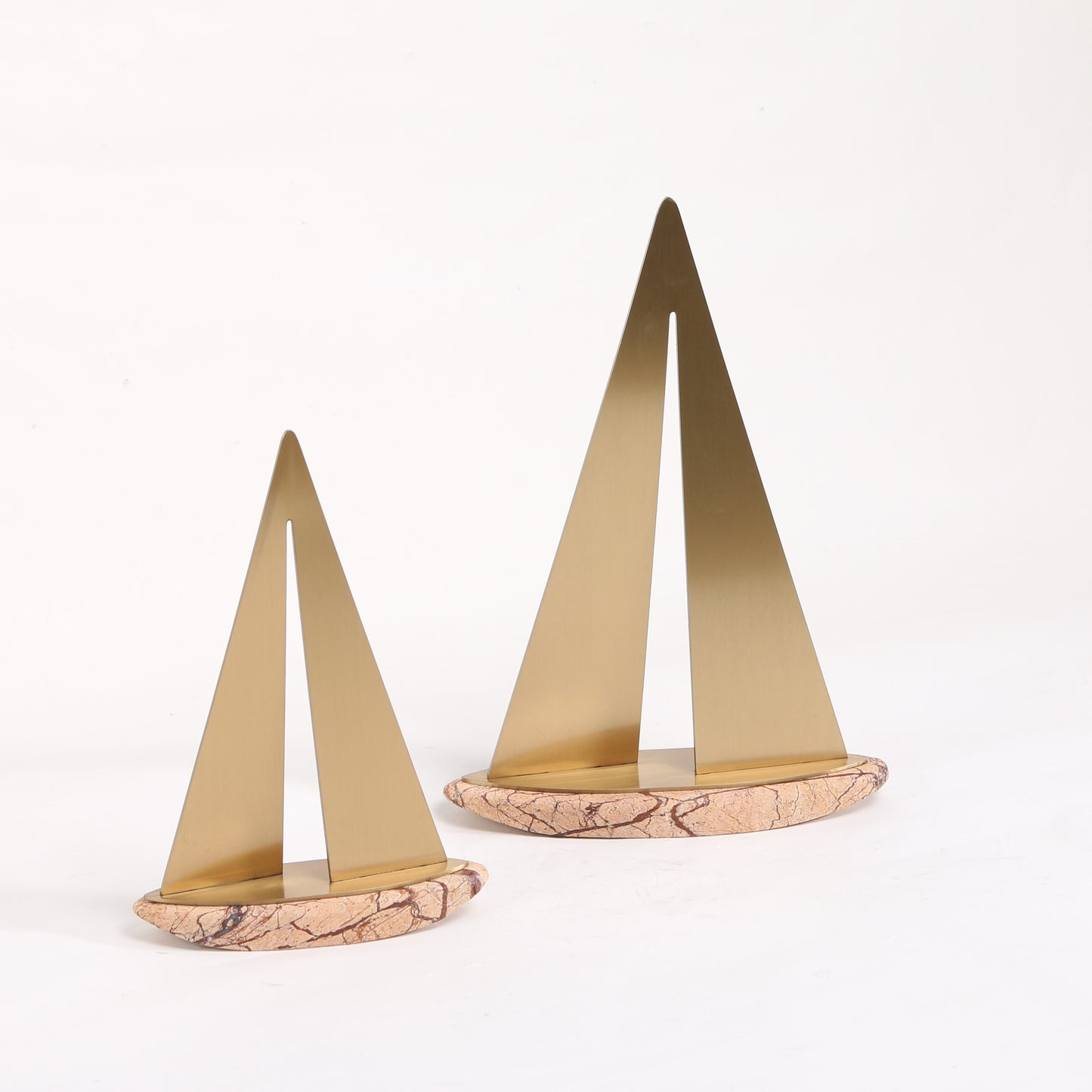 Voyager - Marble & Metal Boat Showpiece