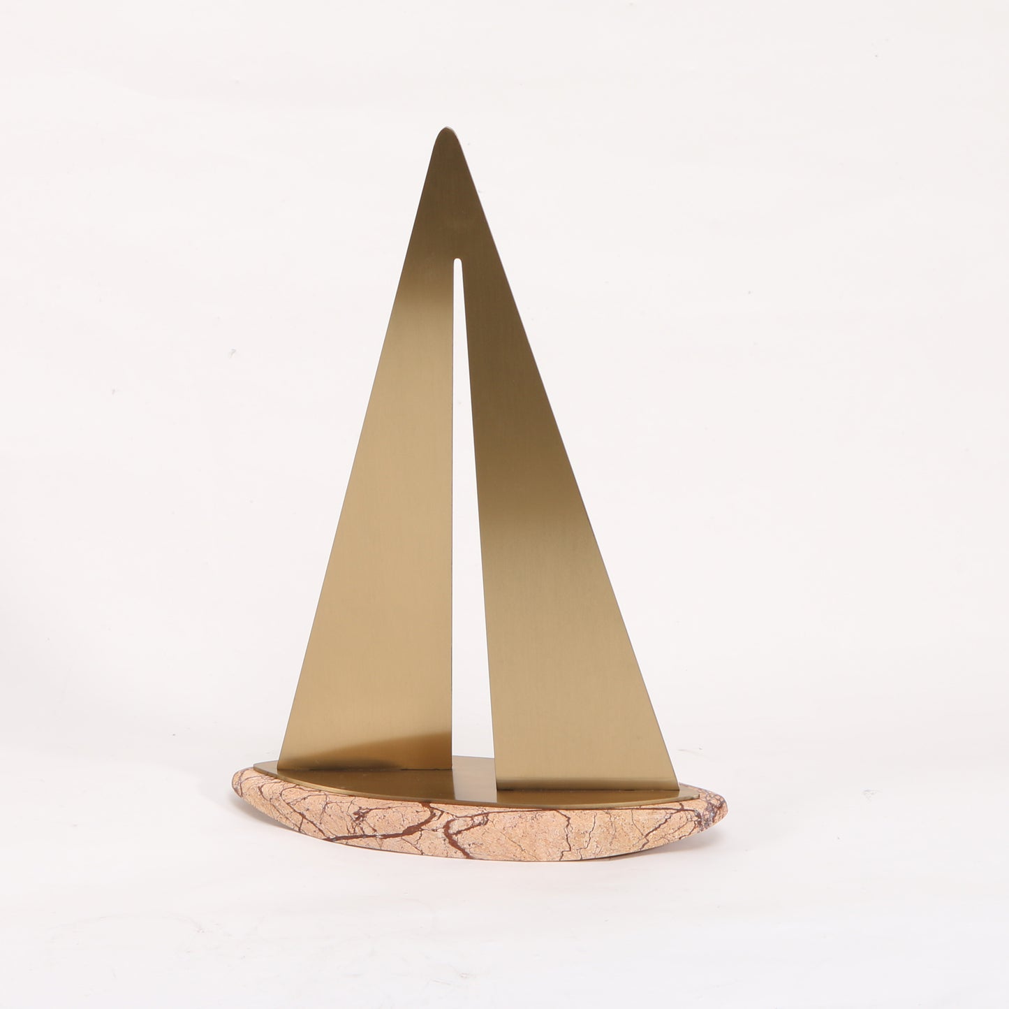 Voyager - Marble & Metal Boat Showpiece