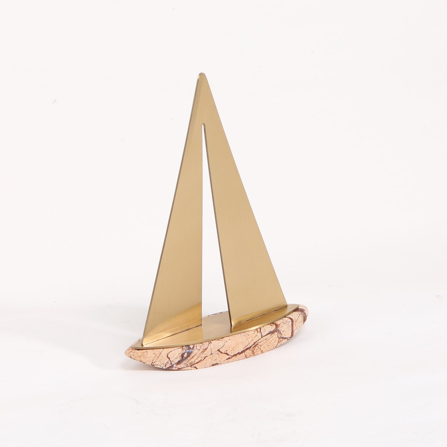 Voyager - Marble & Metal Boat Showpiece