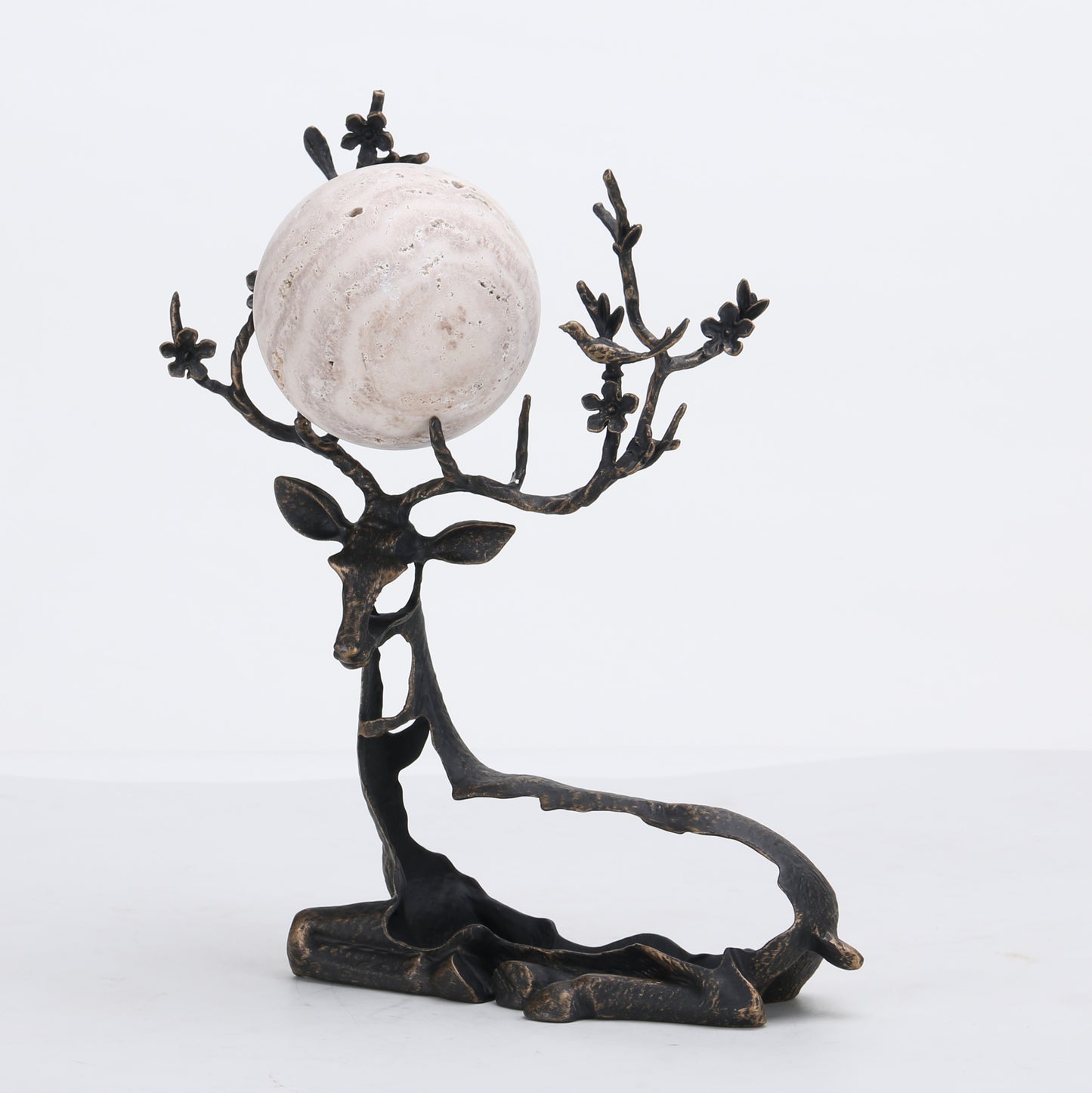 Elara - Marble & Metal Deer Figurines