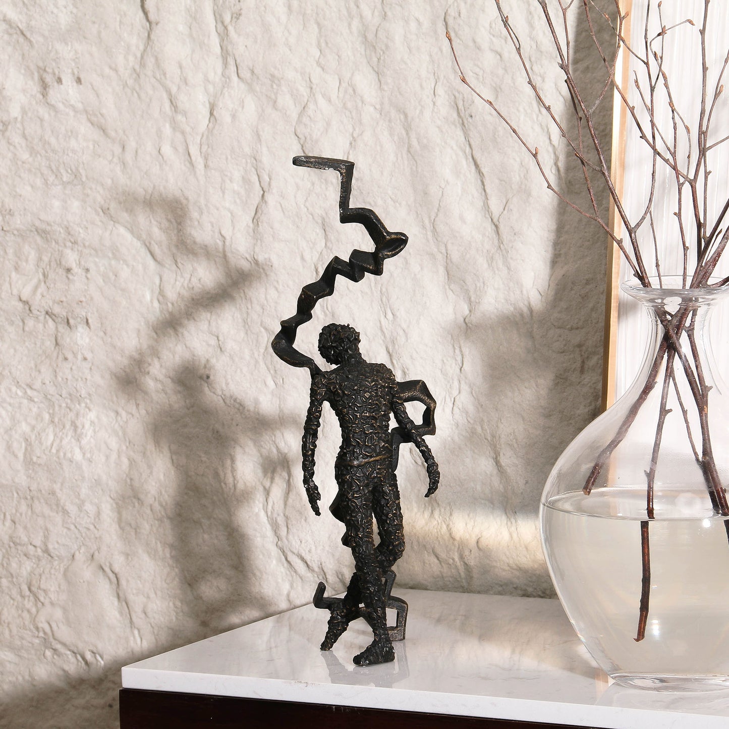 Unfurl - Metal Human Figurine
