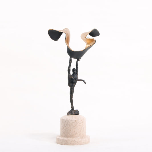 Volara - Marble & Metal Human Figurine