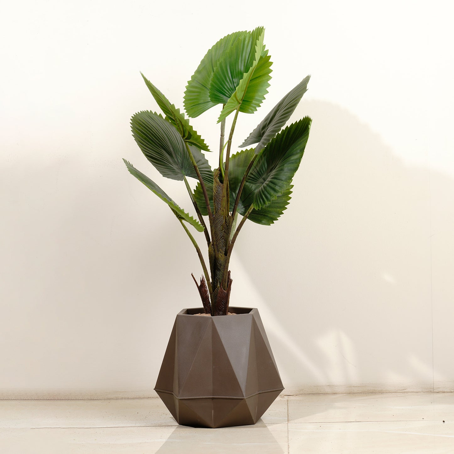 Artificial Trees/Plants Cyclical Bliss Botanical - 2.5 Feet Tall Artificial Circular Fan Palm Plant