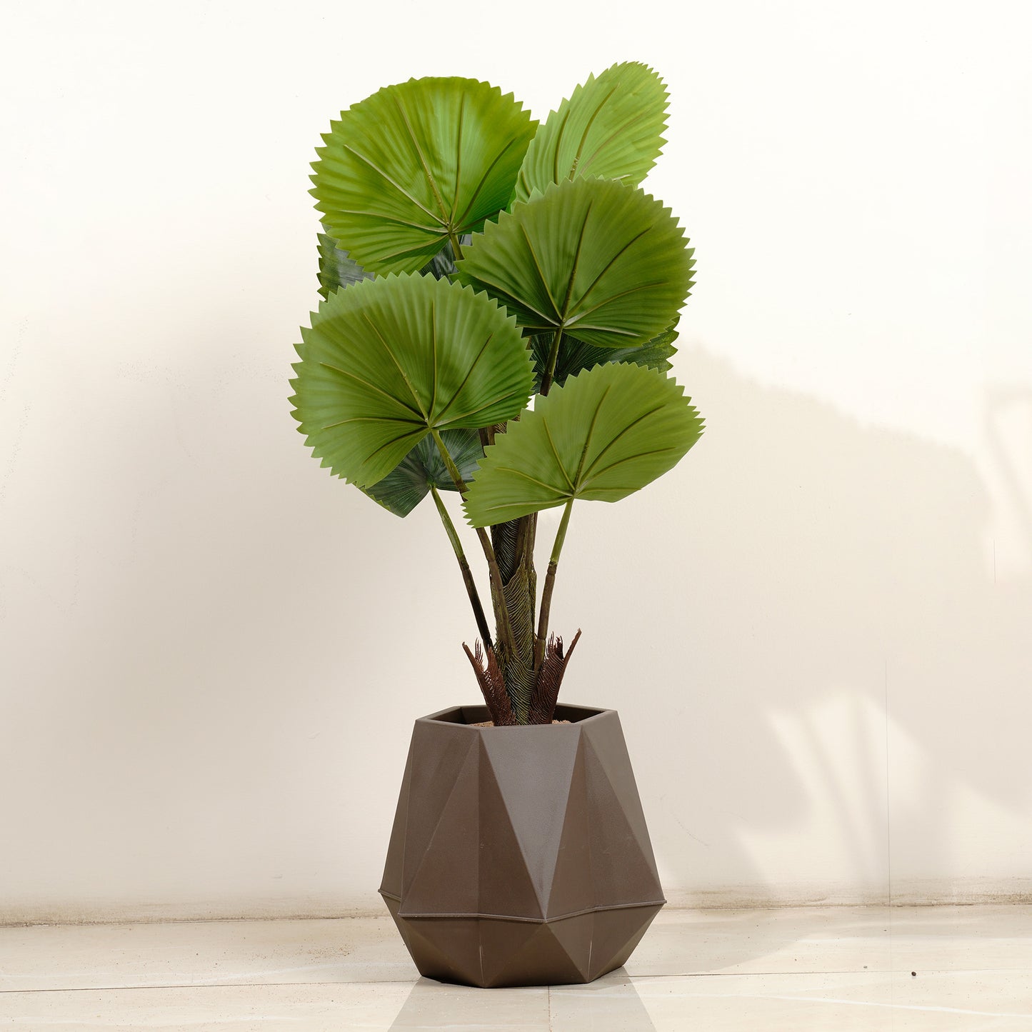 Artificial Trees/Plants Cyclical Bliss Botanical - 2.5 Feet Tall Artificial Circular Fan Palm Plant