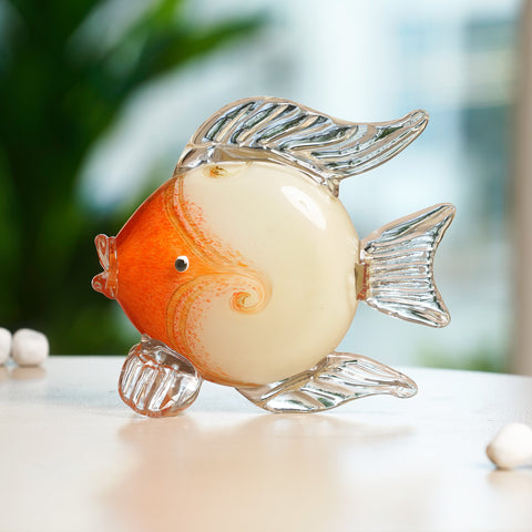 The Aquatic Jewel - Glass Fish Table Showpiece - Style 2