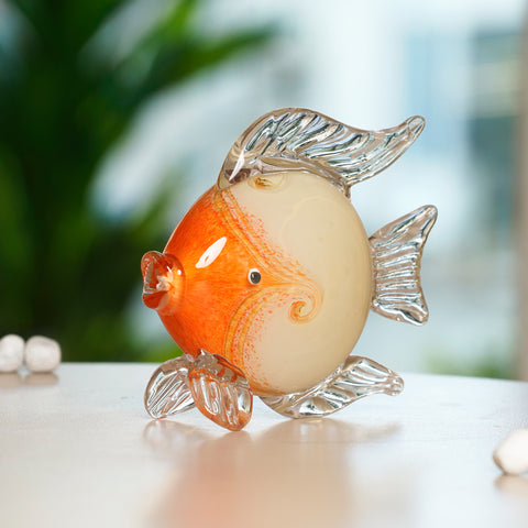 The Aquatic Jewel - Glass Fish Table Showpiece - Style 2