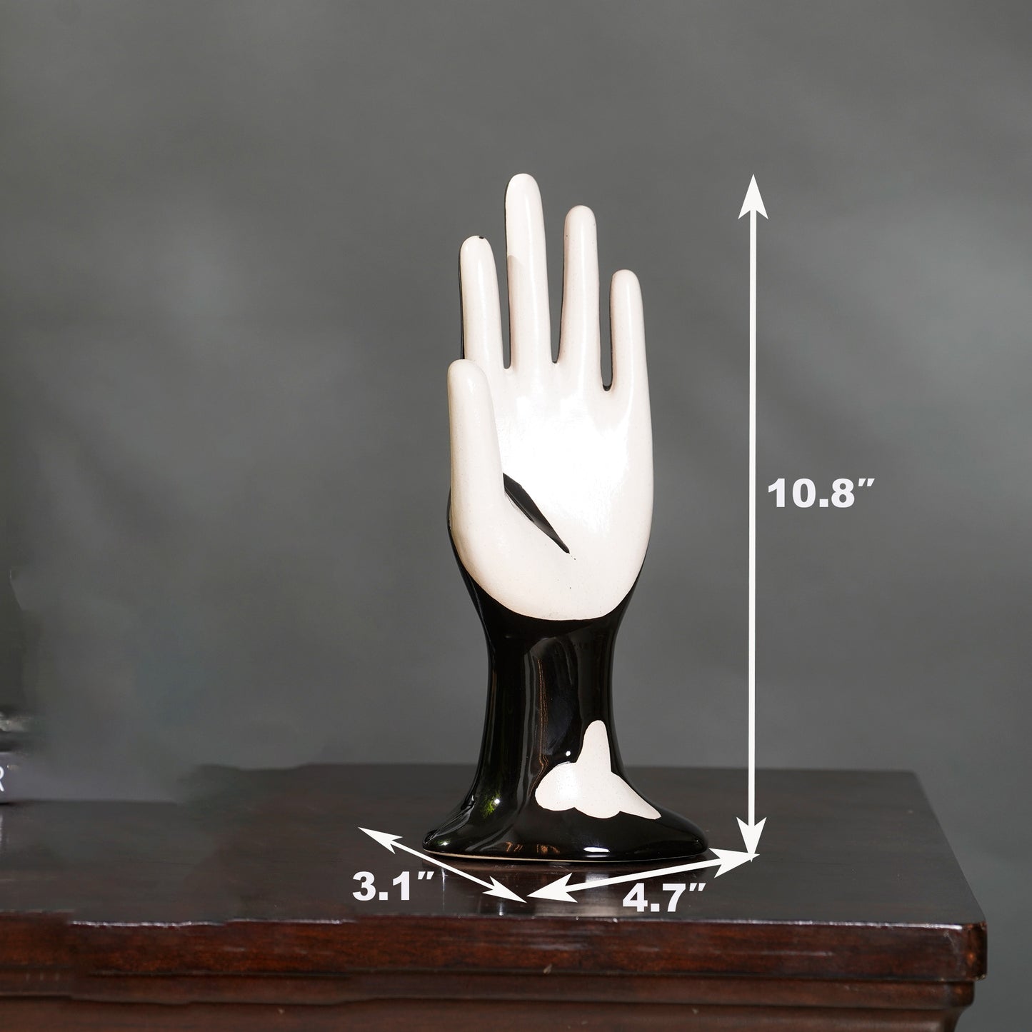 Showpiece The Modern Zen - Human Hand Ceramic Table Showpiece