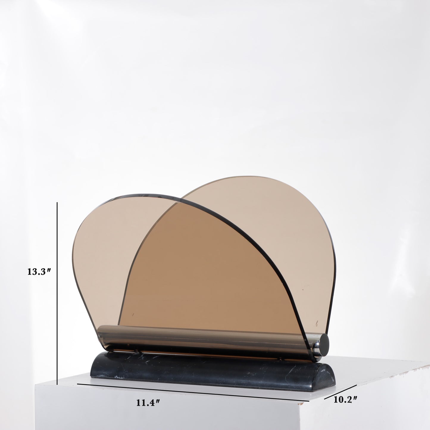 Artful Organization: Marble & Metal Magazine Holder