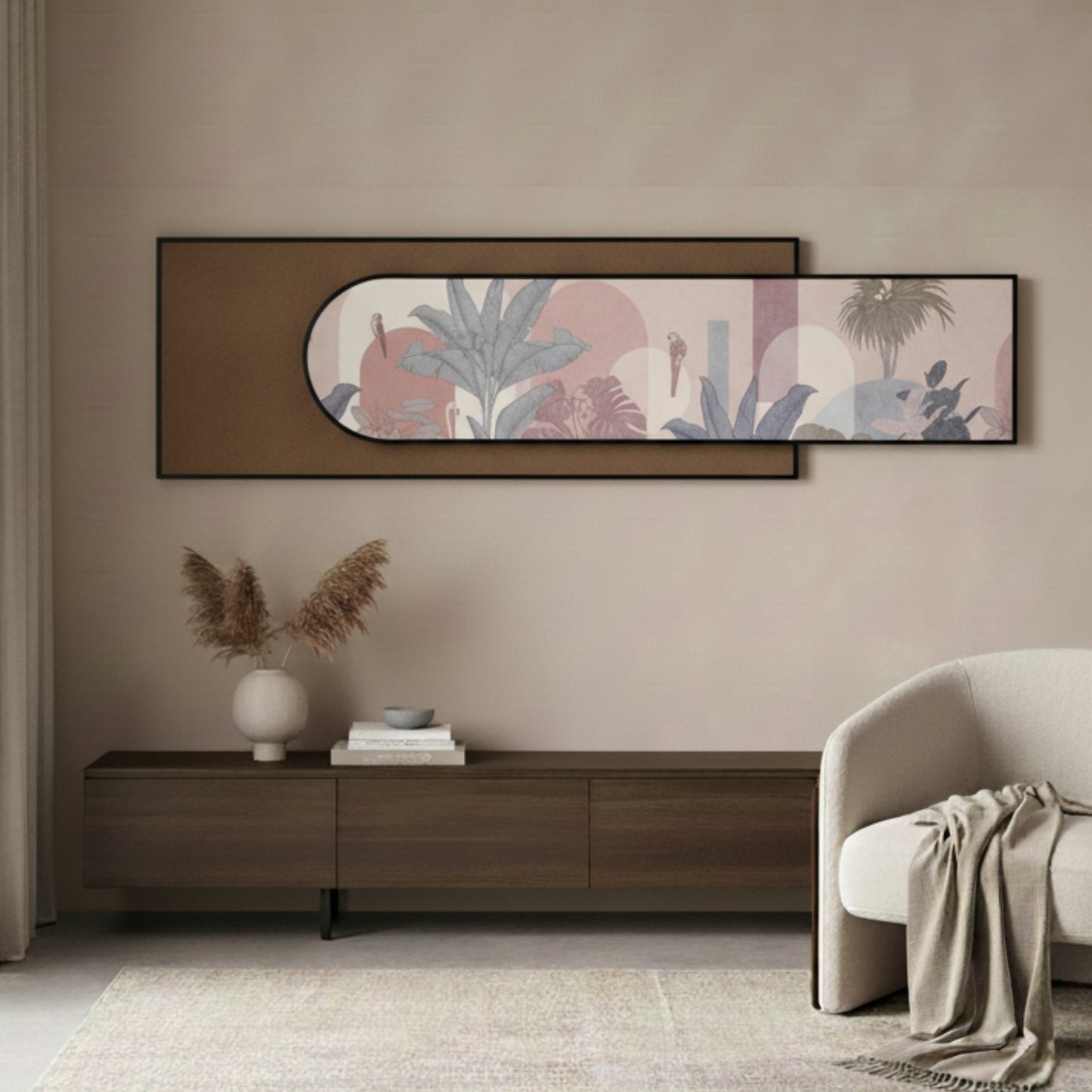Palmera - Tropic inspired Premium 3D Wall Art ~ 5 feet Long