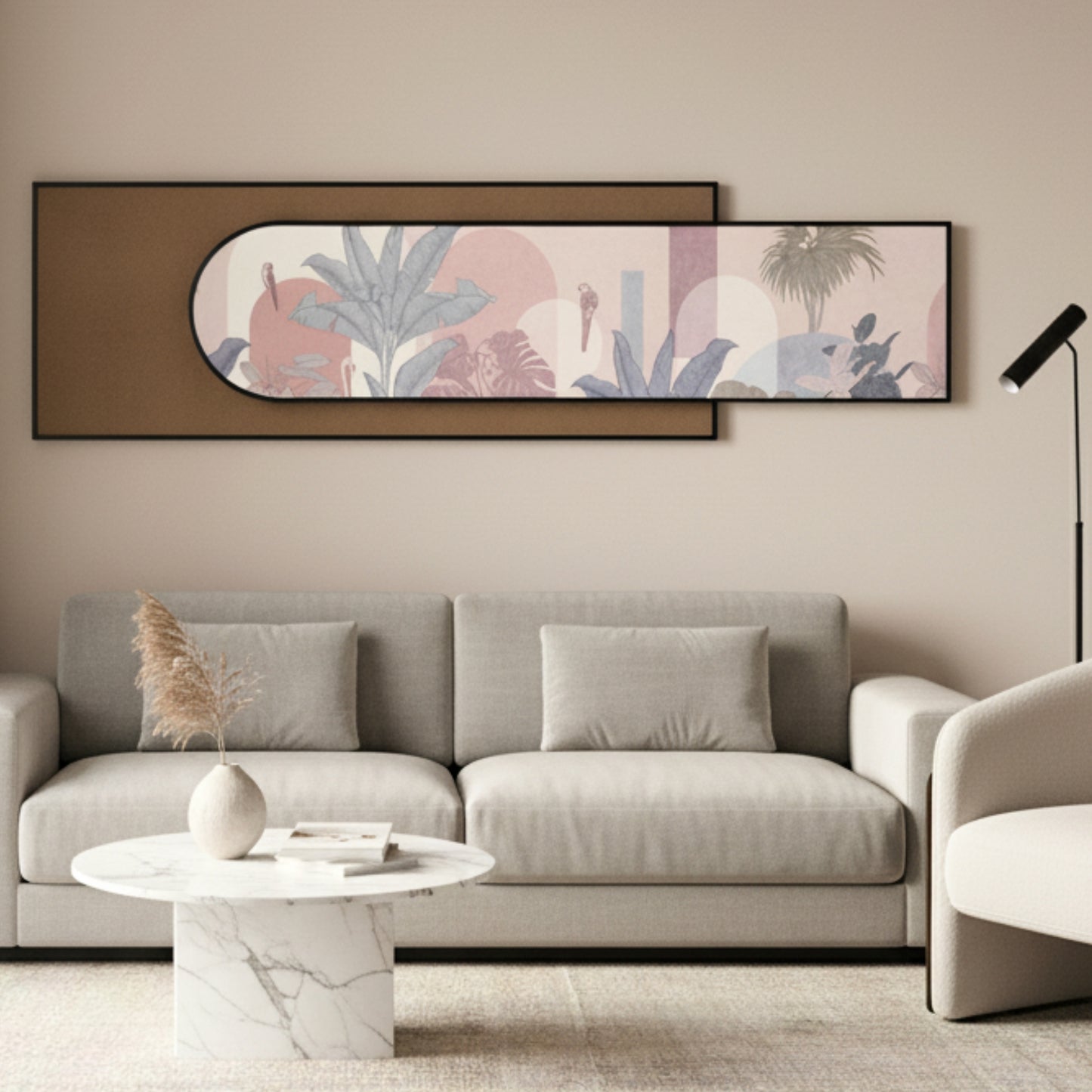Palmera - Tropic inspired Premium 3D Wall Art ~ 5 feet Long